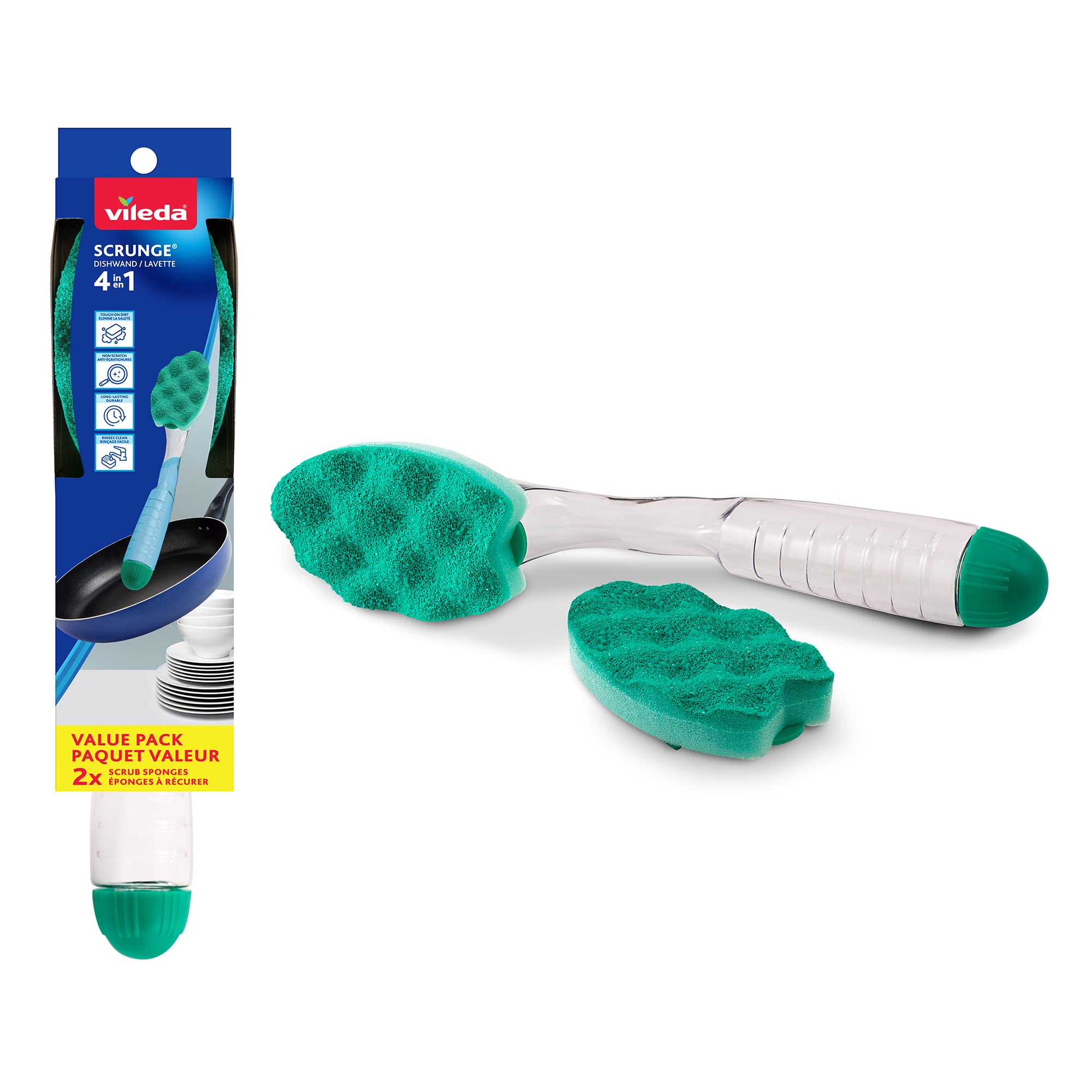 Amazon.com: Scrunge Sponge Dish Wand/Scrub Brush : Health